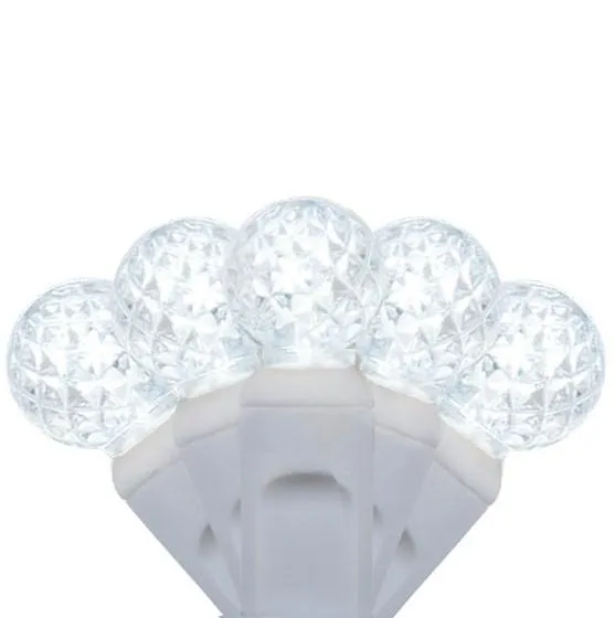 70 Pure White on White Wire G12 Berry - Premium - LED Christmas Lights