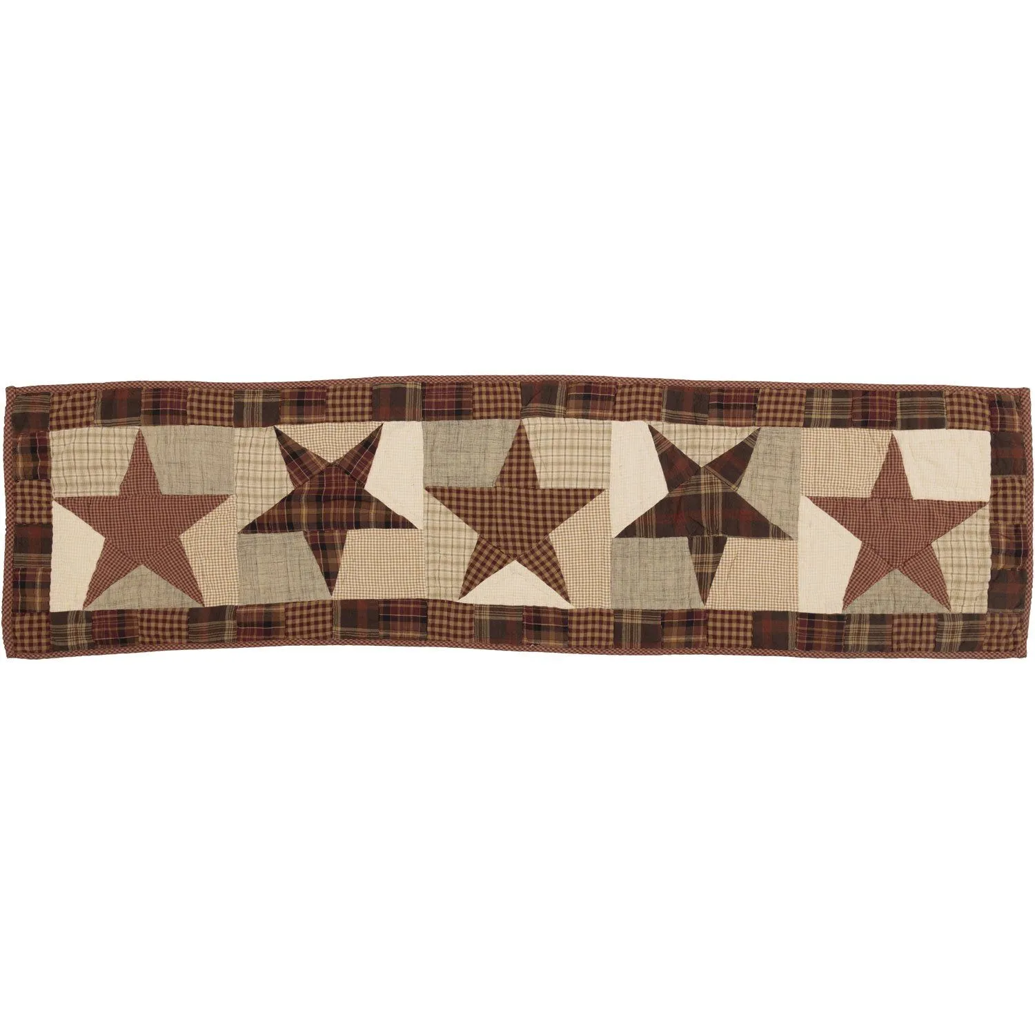 Abilene Star Quilted Runner 13x48"