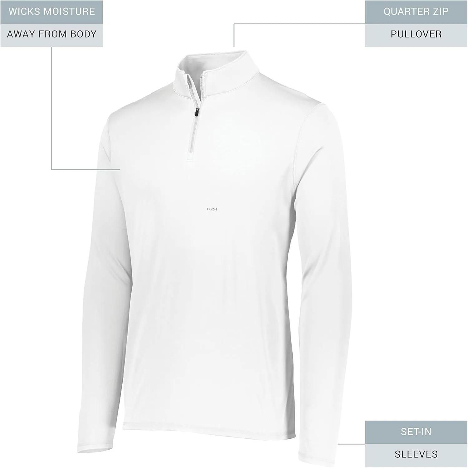 Augusta Sportswear Men's Attain Light Weight Wicking Knit 1/4 Zip Pullover - Athletic Performance and Comfort Wear
