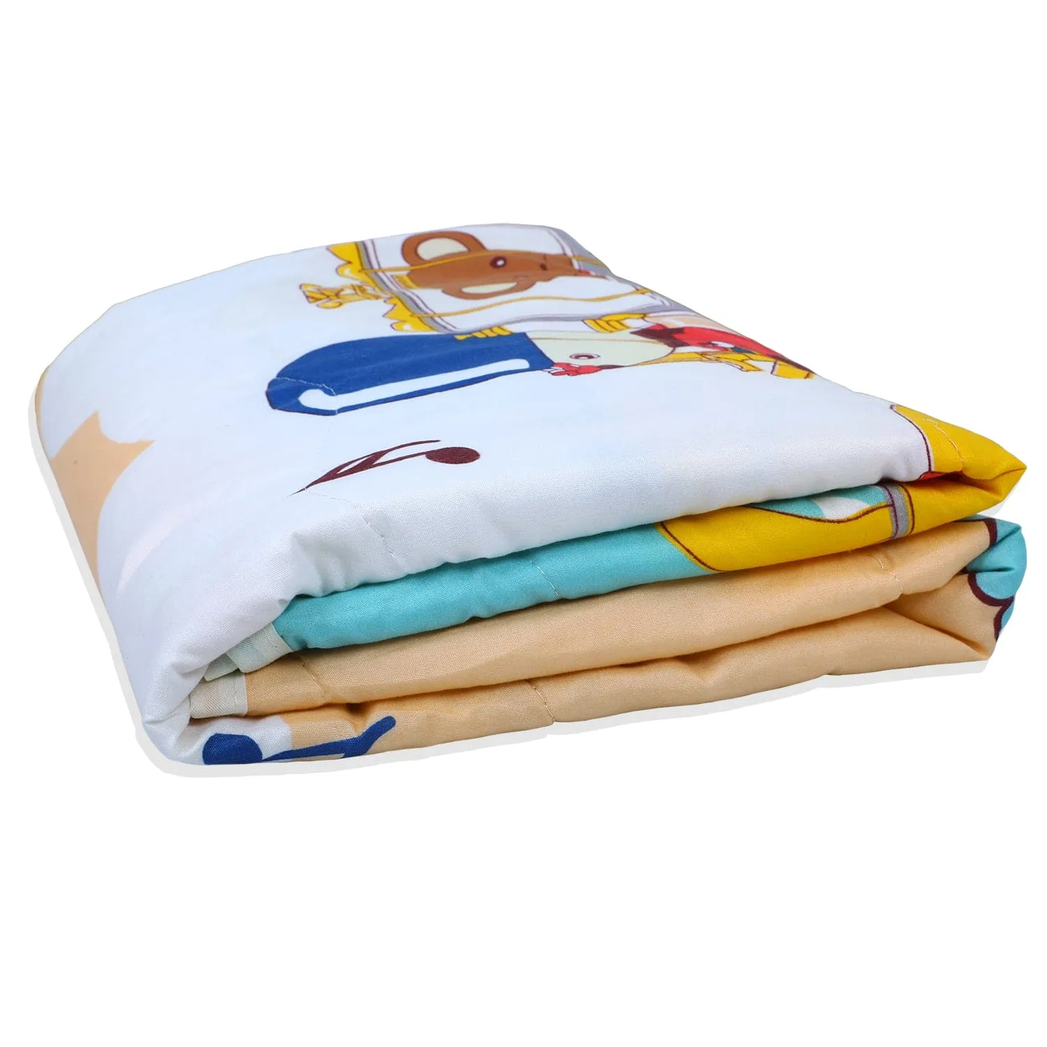 Baby Moo Royal Carriage Soft Quilted Premium Reversible Blanket - White