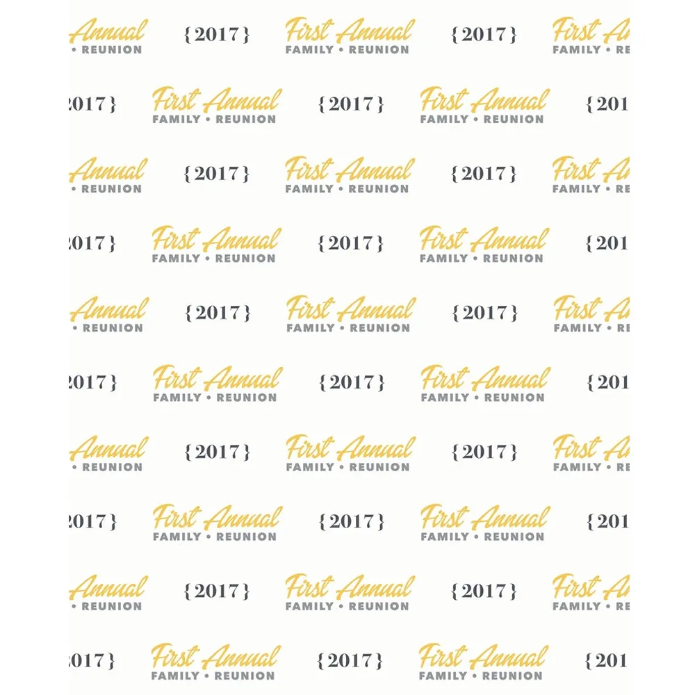 Custom Family Reunion Printed Backdrop