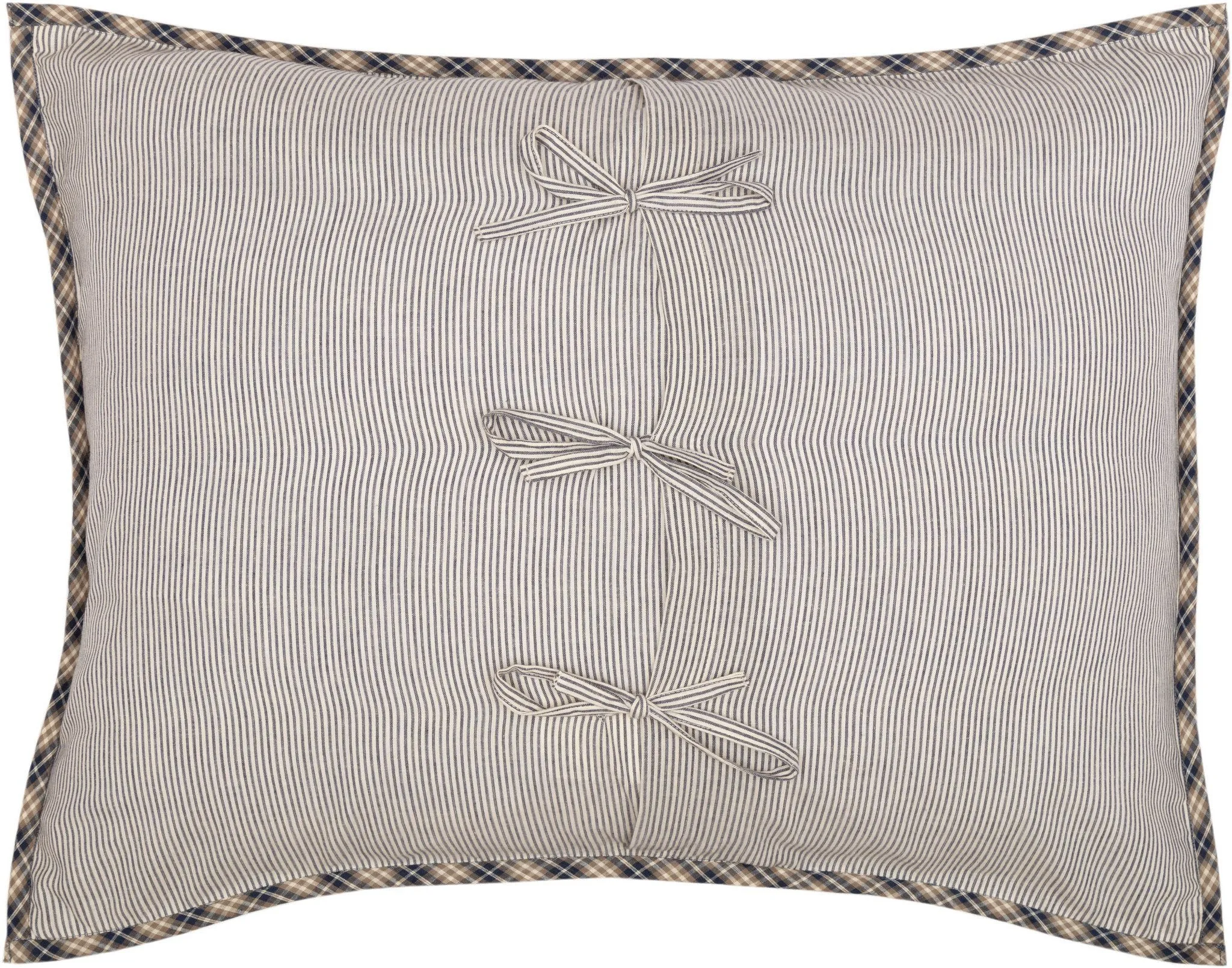 Dakota Star Farmhouse Blue Quilted Standard Sham 21x27"