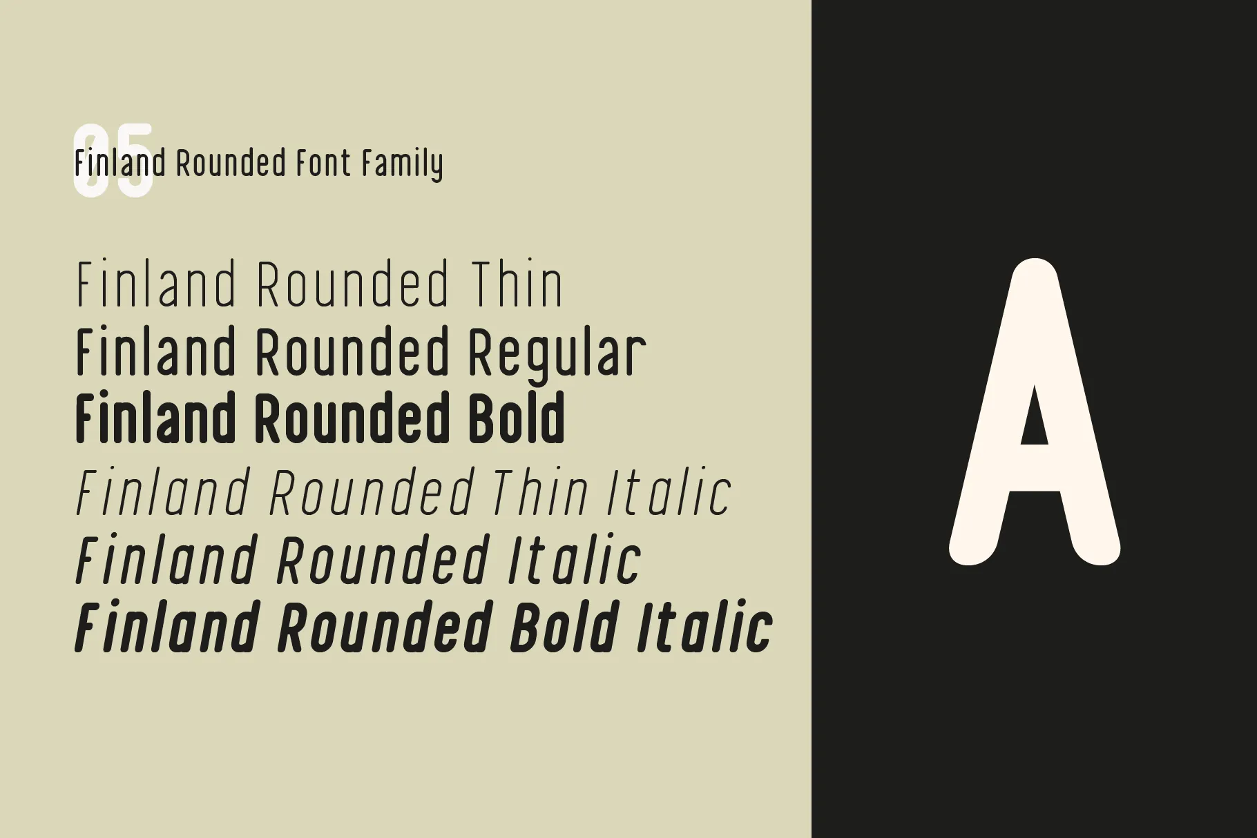 Finland - Free Rounded Thin Geometric Font