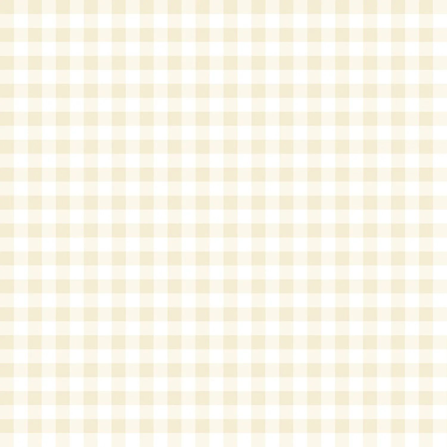 Gingham Weaves | 1/4" Gingham Check - Cream | Yarn-Dyed Cotton