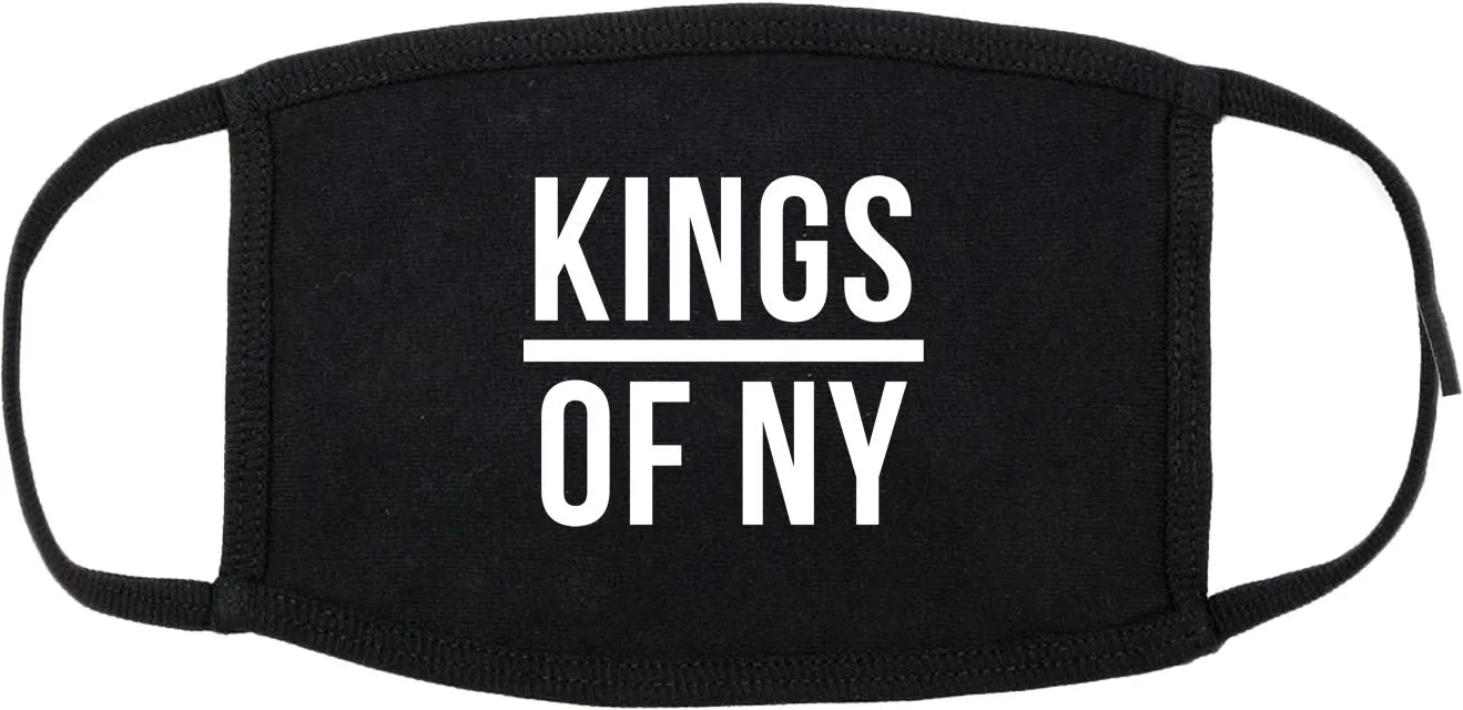 Kings Of NY Logo Cotton Face Mask Black