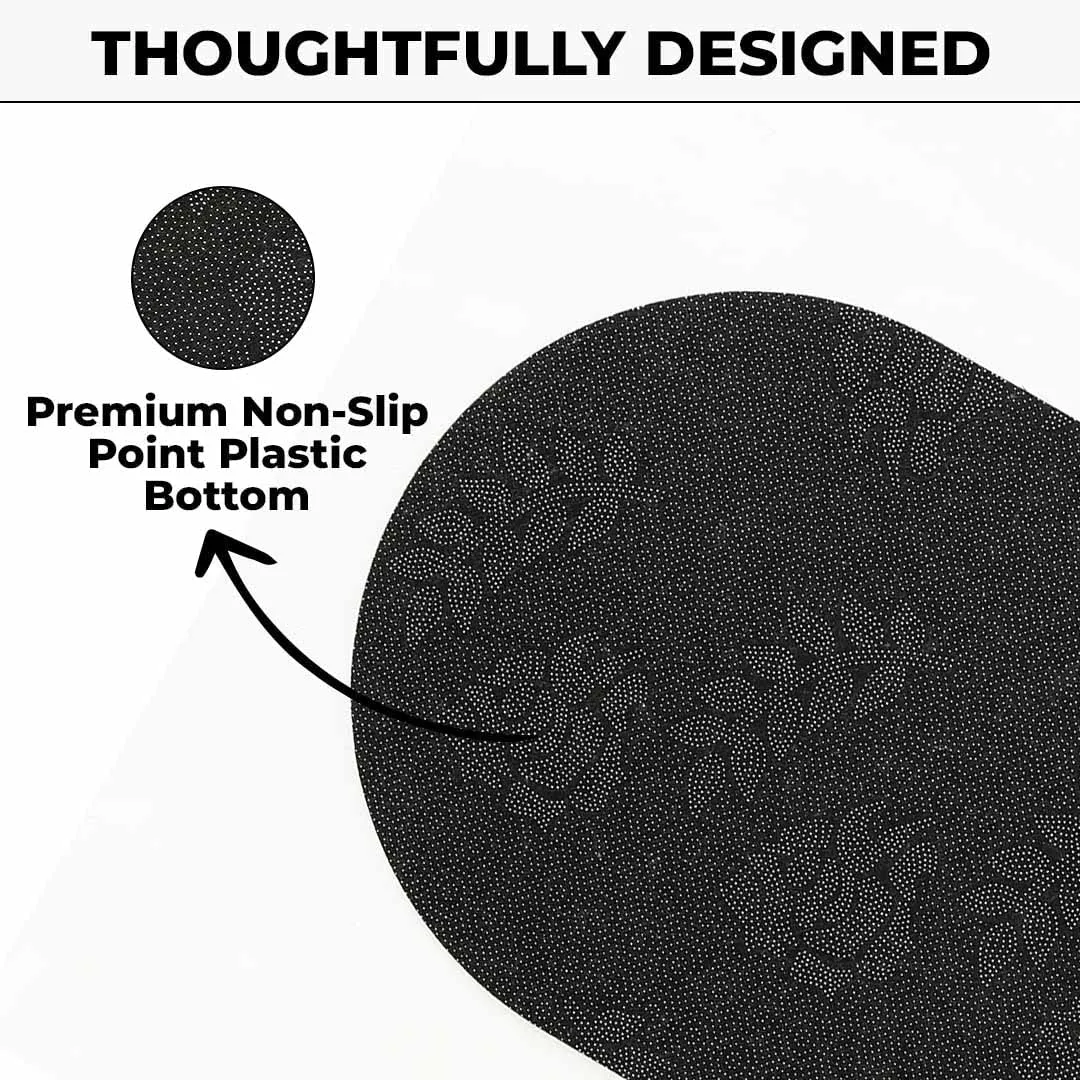 Kuber Industries Stylish Bathroom, Door Mat, Floor, Bath, Door Mat, Bathroom Carpet | Non Slip for Bathroom Cushion Super Absorbent Soft Carpet, Quick Dry Dirt | 40 x 60 cm, Grey, Pack of 5