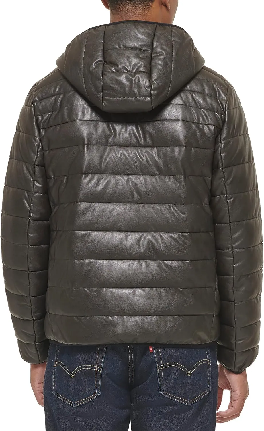 Levi's mens Water Resistant Performance Stretch Hooded Puffer Jacket