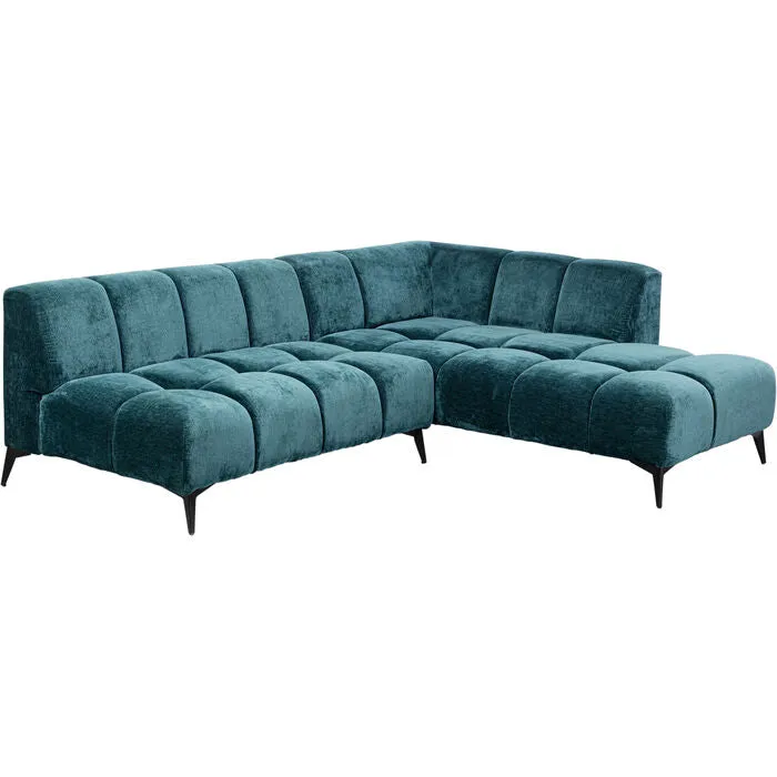 Nia Dark Green Corner Sofa