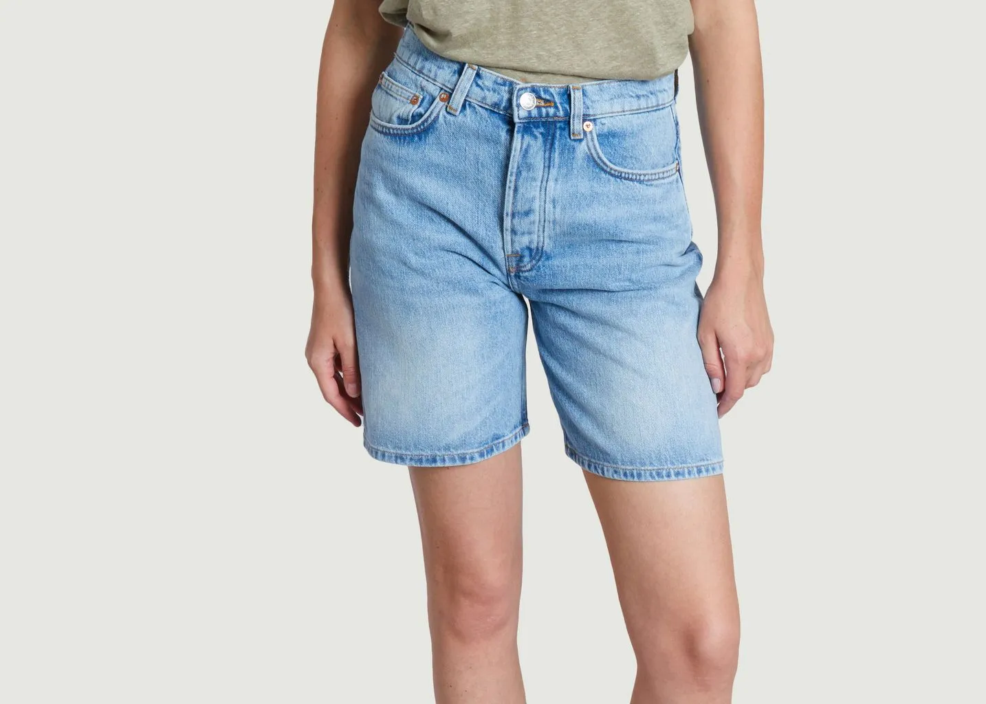Pantalons, Shorts Short Shelly Light Heritage Samsoe - Samsoe - Bleu - Femme
