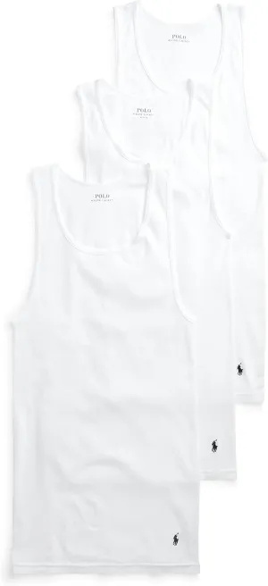 POLO Ralph Lauren Men's Classic Fit Cotton Tanks 3-Packs