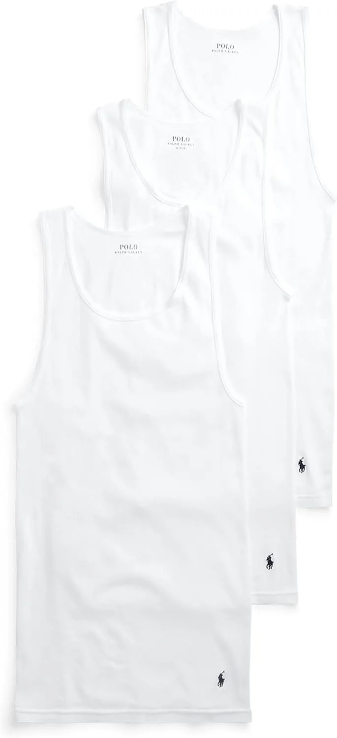 POLO Ralph Lauren Men's Classic Fit Cotton Tanks 3-Packs