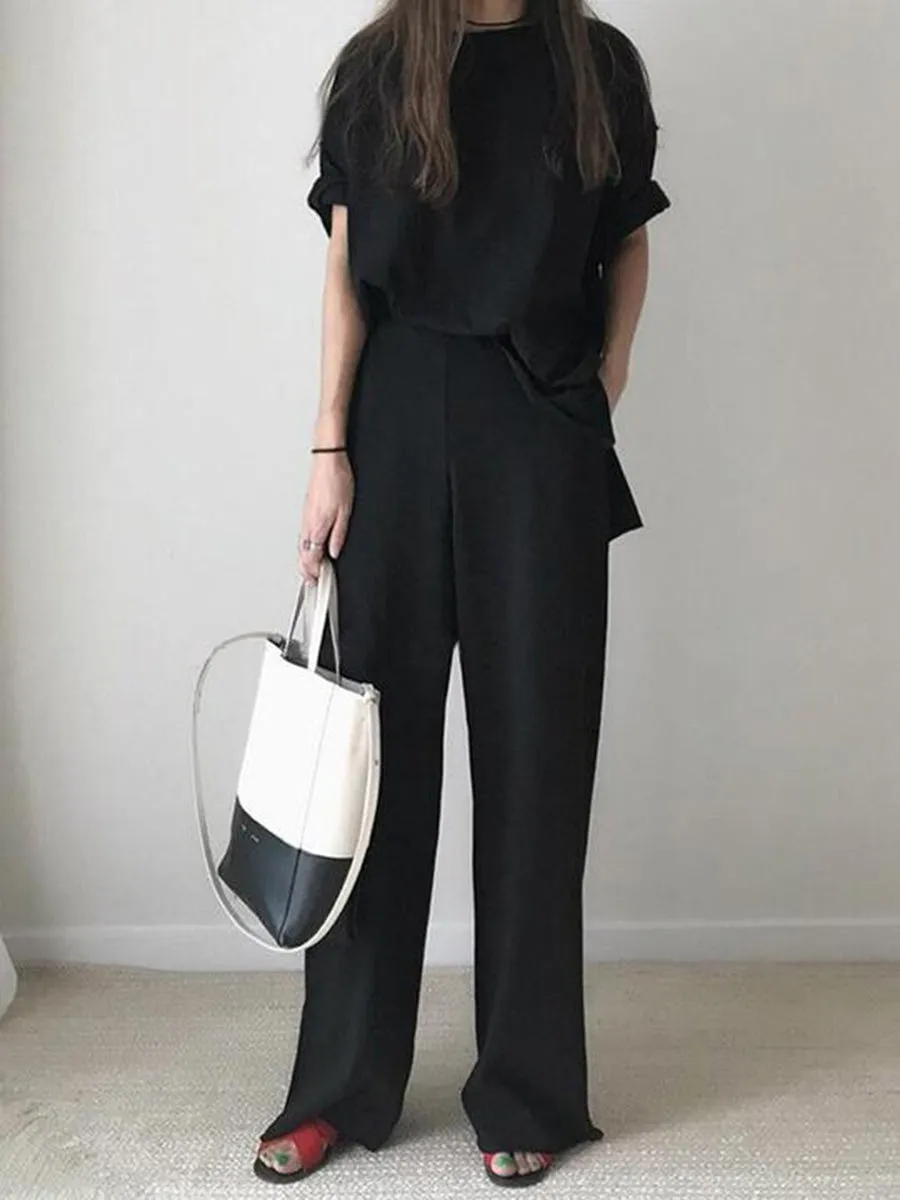 Pure Color Casual and Comfortable Suit