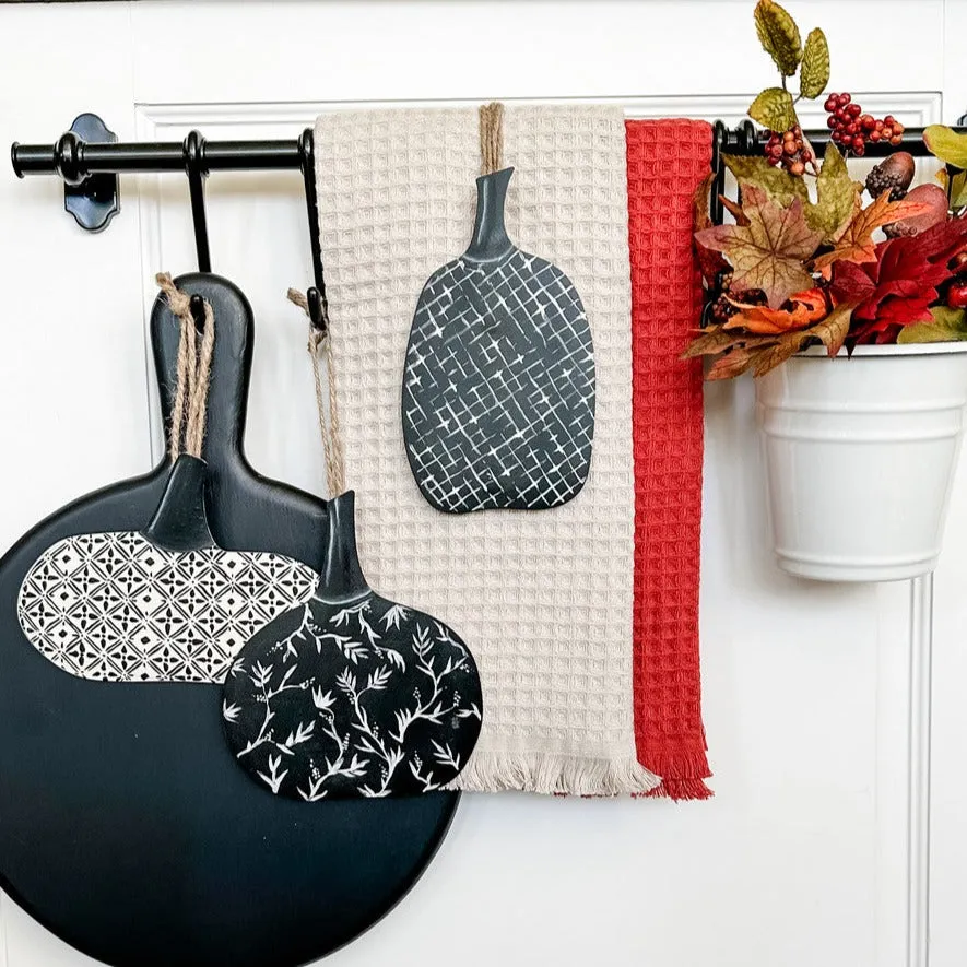 Quilted Black & White Pumpkins