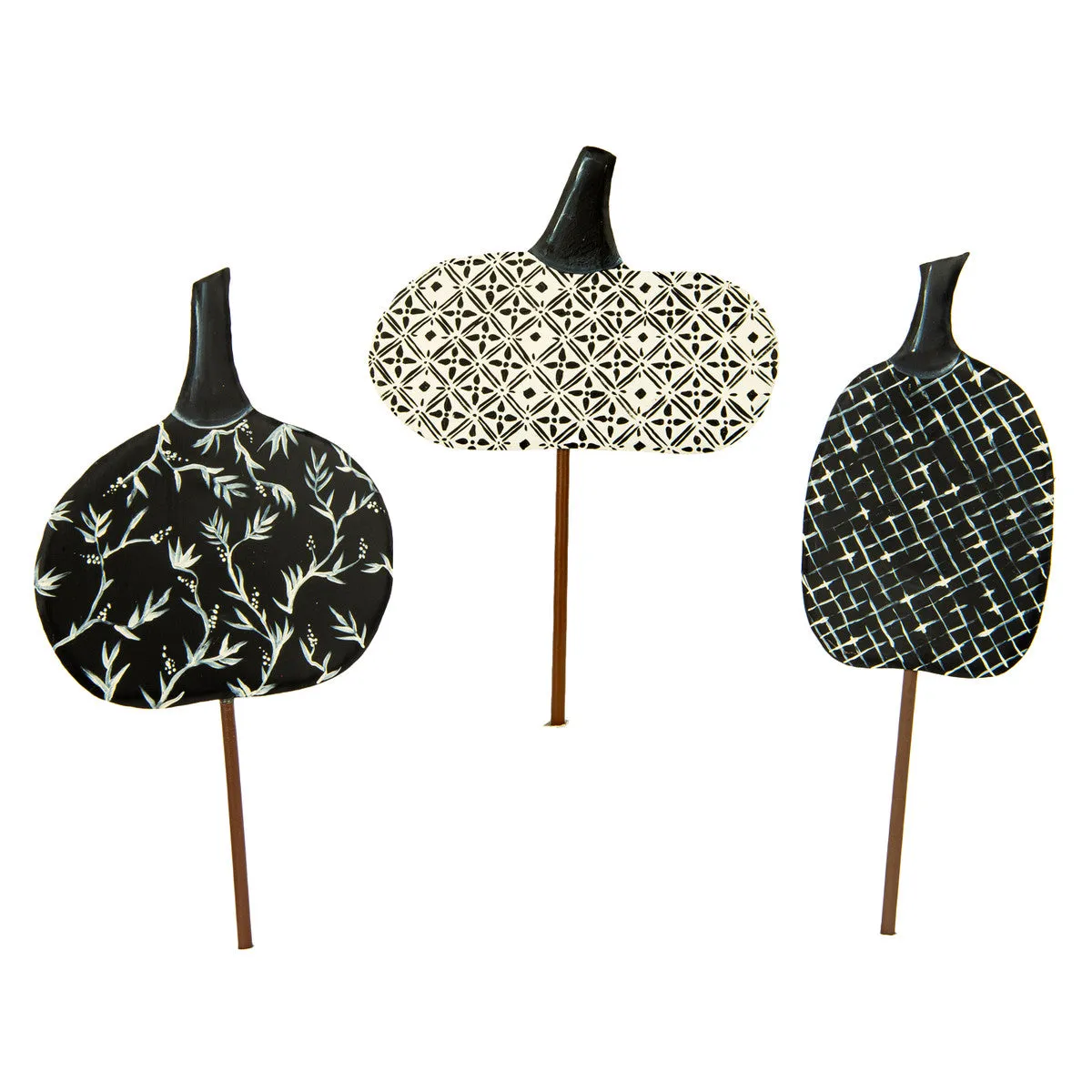 Quilted Black & White Pumpkins