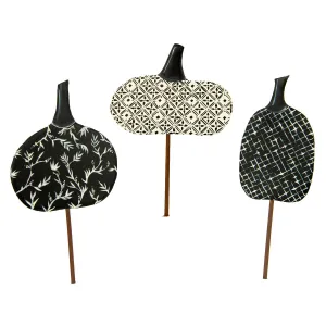 Quilted Black & White Pumpkins