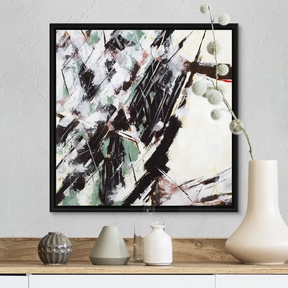"Autumn Intervals" Black Float Frame Canvas Art