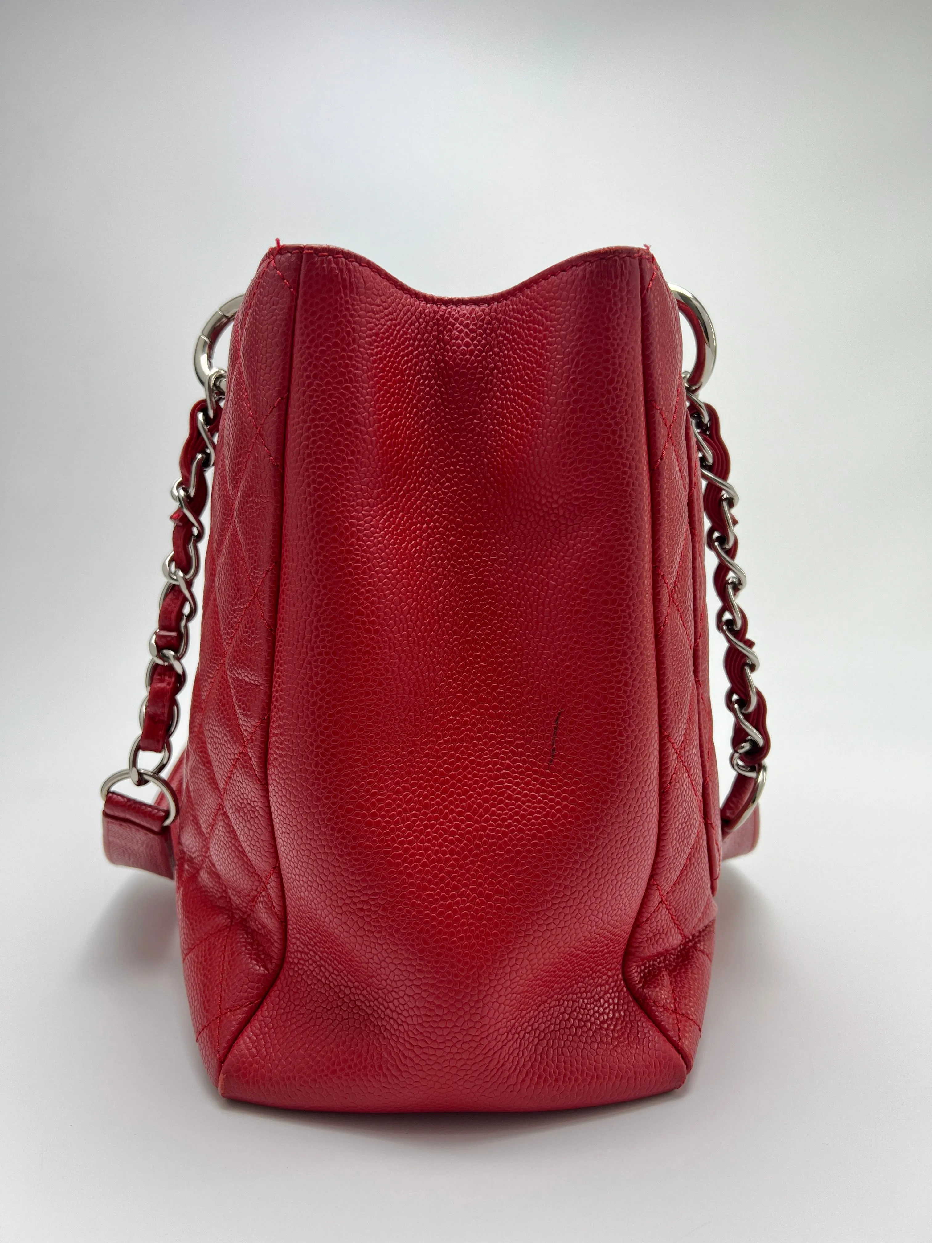 Red Caviar Quilted Grand Shopping Tote GST SHW