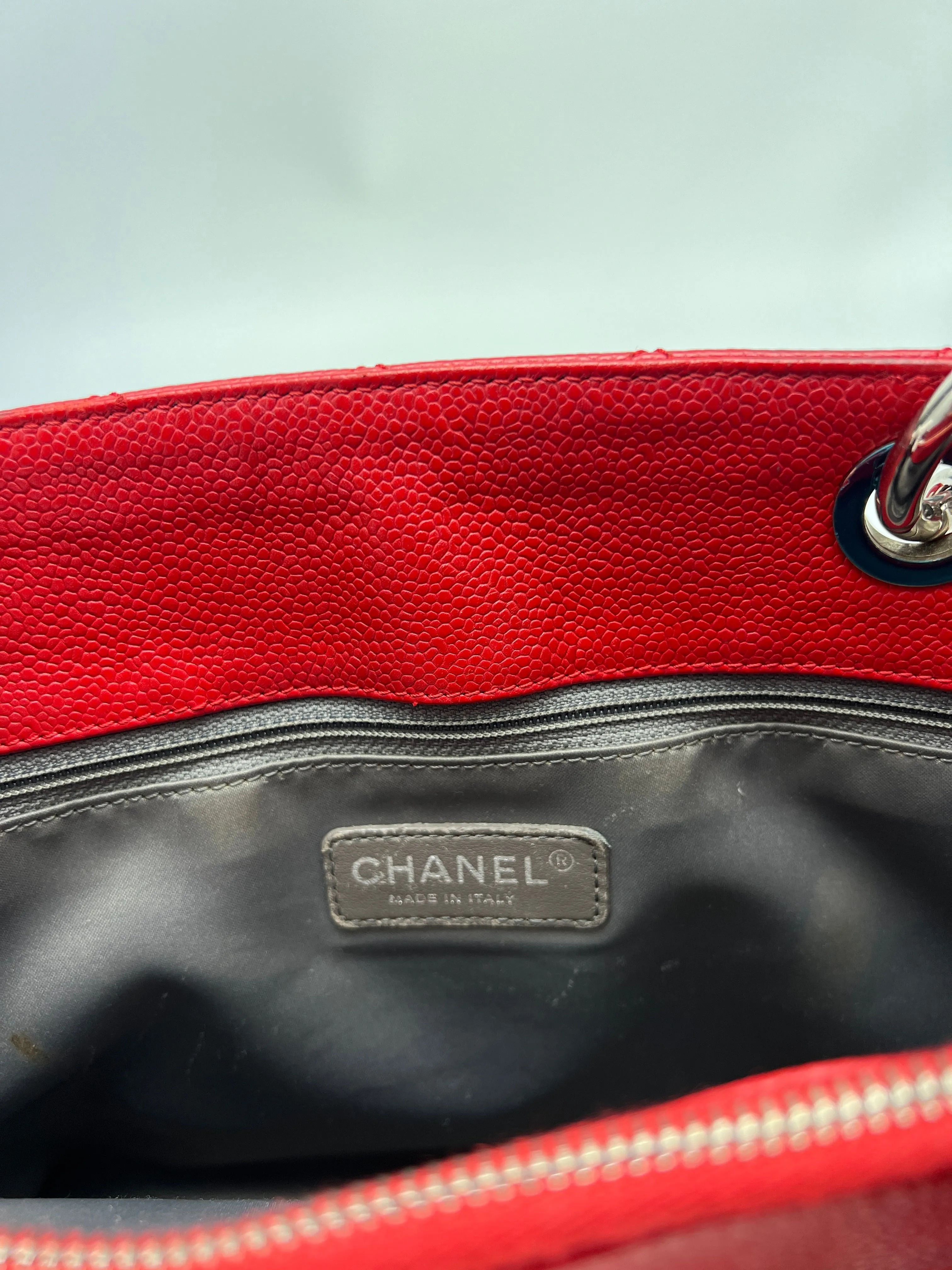Red Caviar Quilted Grand Shopping Tote GST SHW