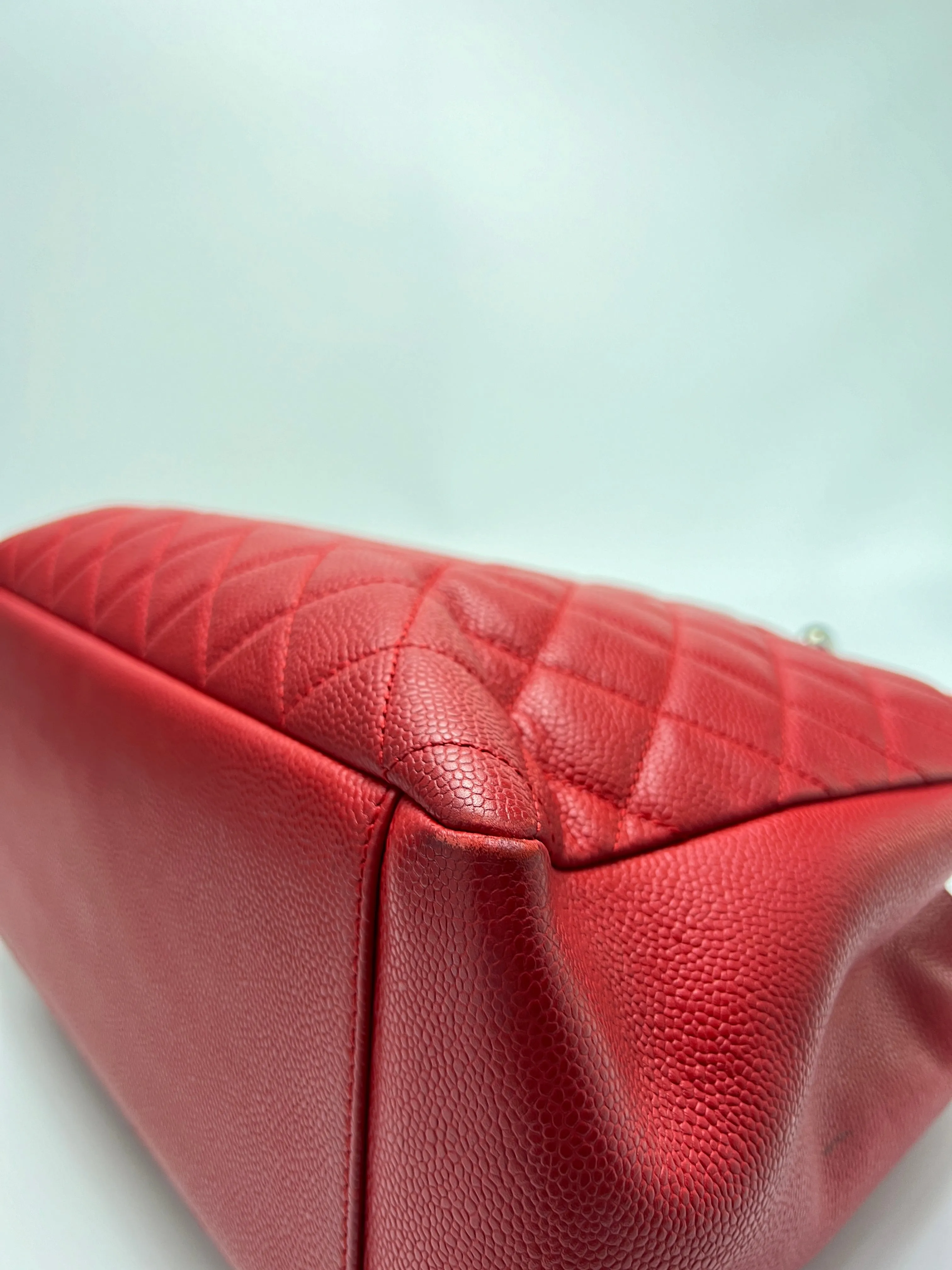 Red Caviar Quilted Grand Shopping Tote GST SHW