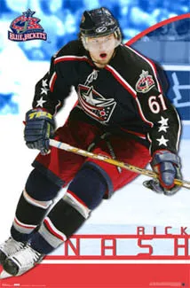 Rick Nash "Superstar" Columbus Blue Jackets NHL Action Poster - Costacos 2007