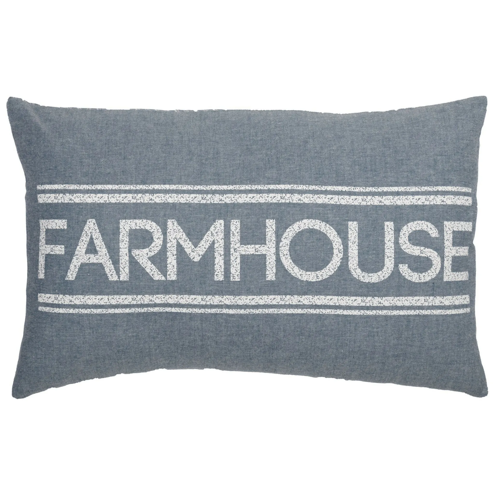 Sawyer Mill Blue Farmhouse Pillow 14x22" Filled