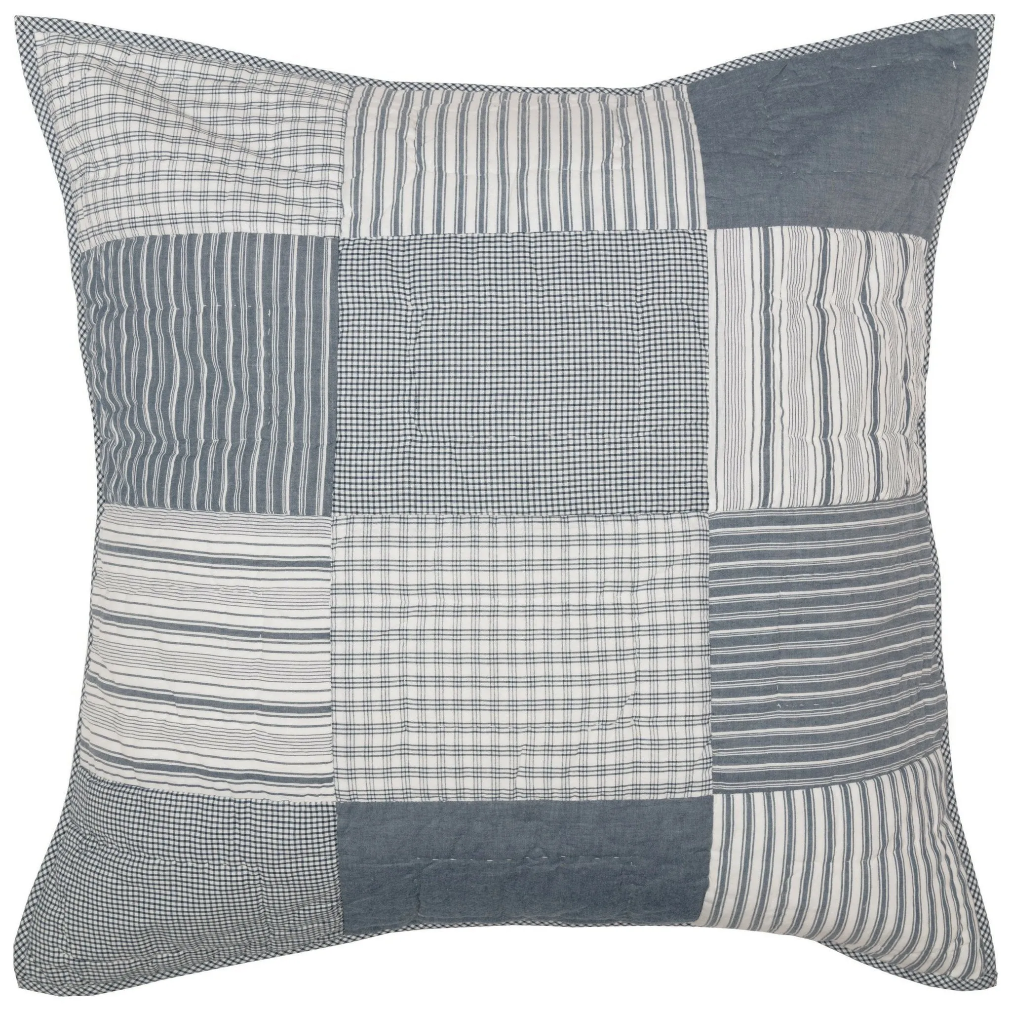 Sawyer Mill Blue Quilted Euro Sham 26x26"