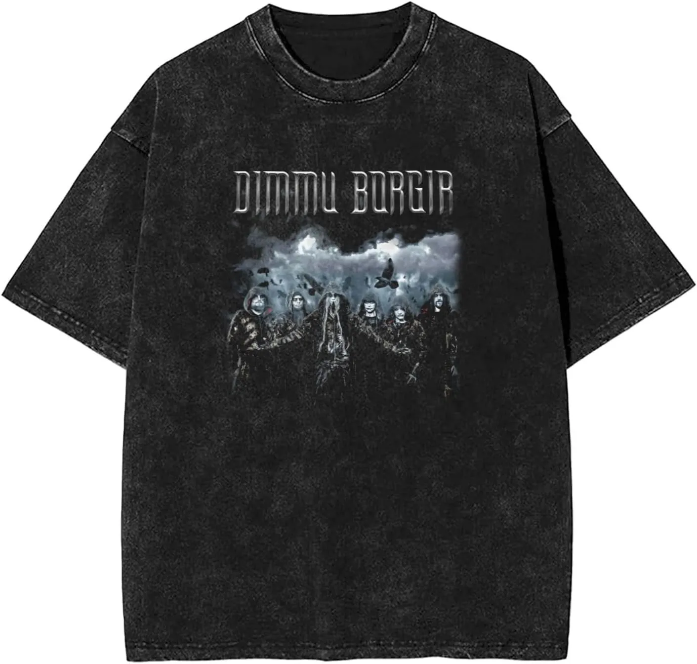 Shirt Men's Oversized Loose Fit Vintage Washed Cotton Casual T-Shirts
