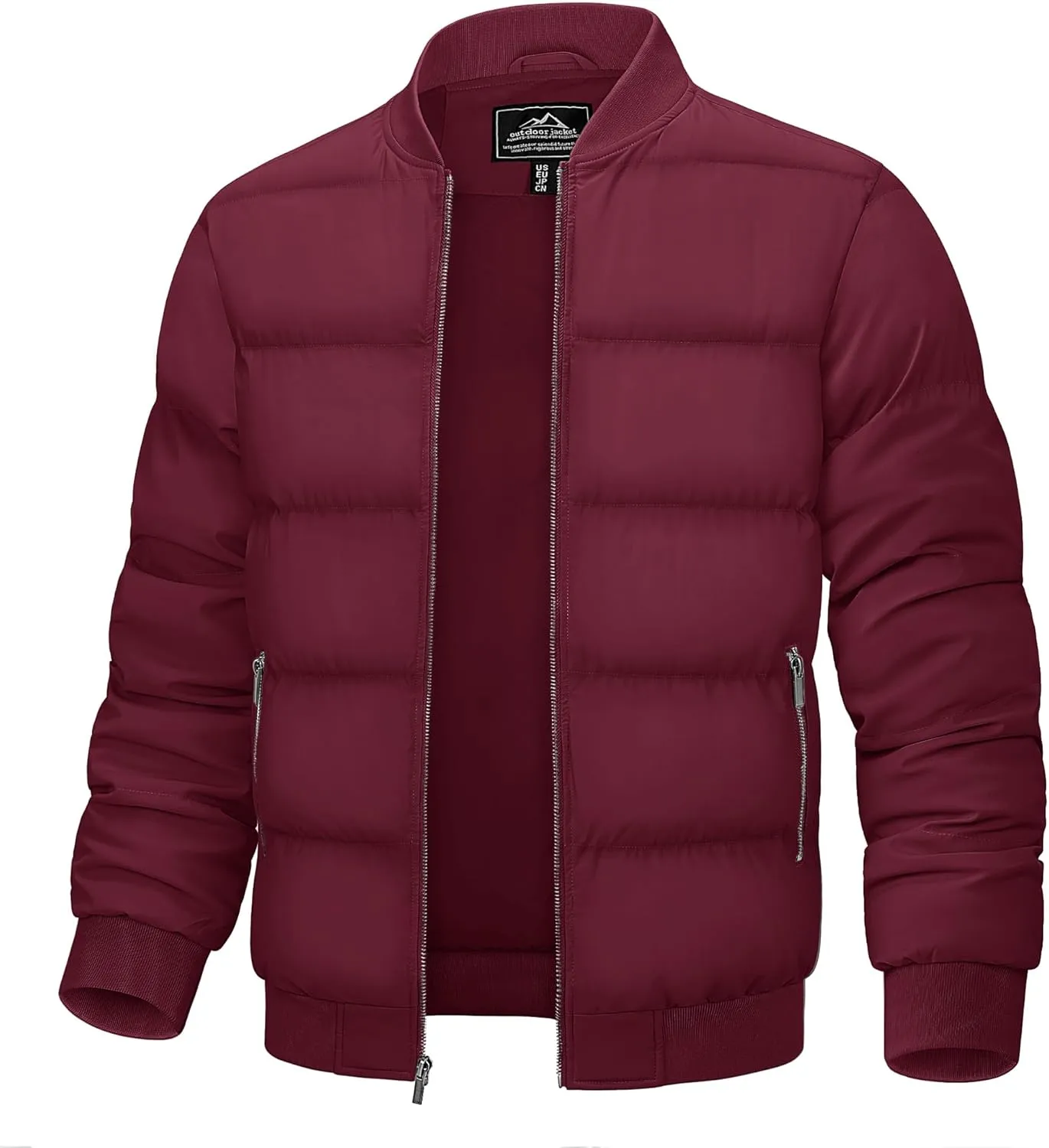 TACVASEN Puffer Jacket Men Quilted Mens Lightweight Jackets Water-Resistant Warm Padded Comfortable for Winter