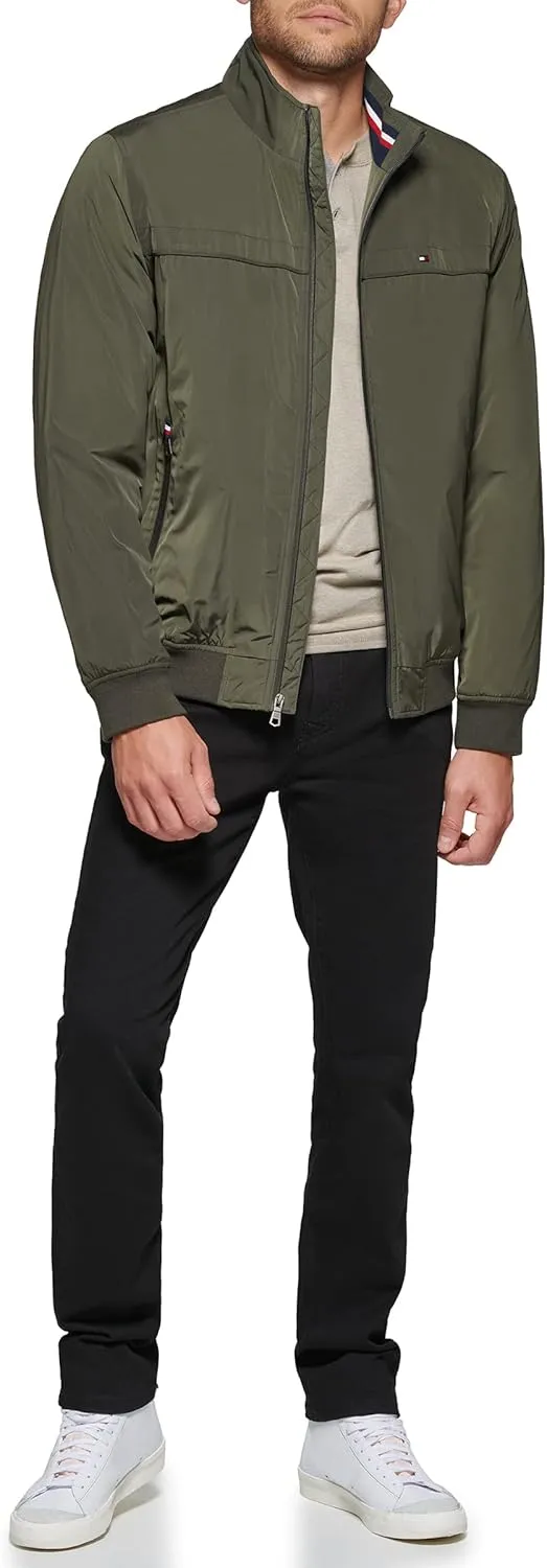 Tommy Hilfiger Men's Performance Faux Memory Bomber Jacket