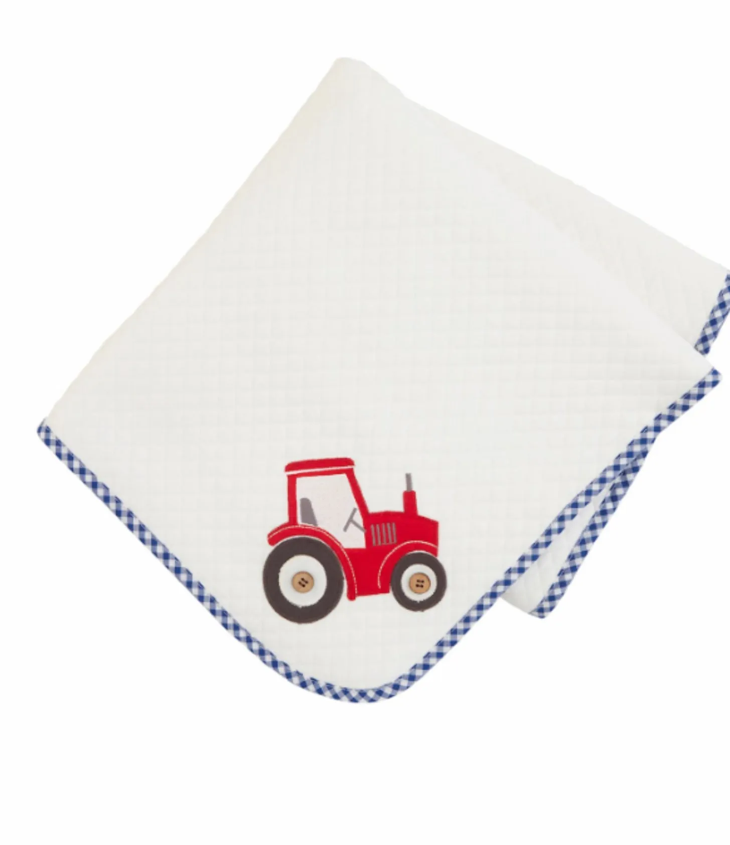 Tractor Quilted Blanket by Mud Pie