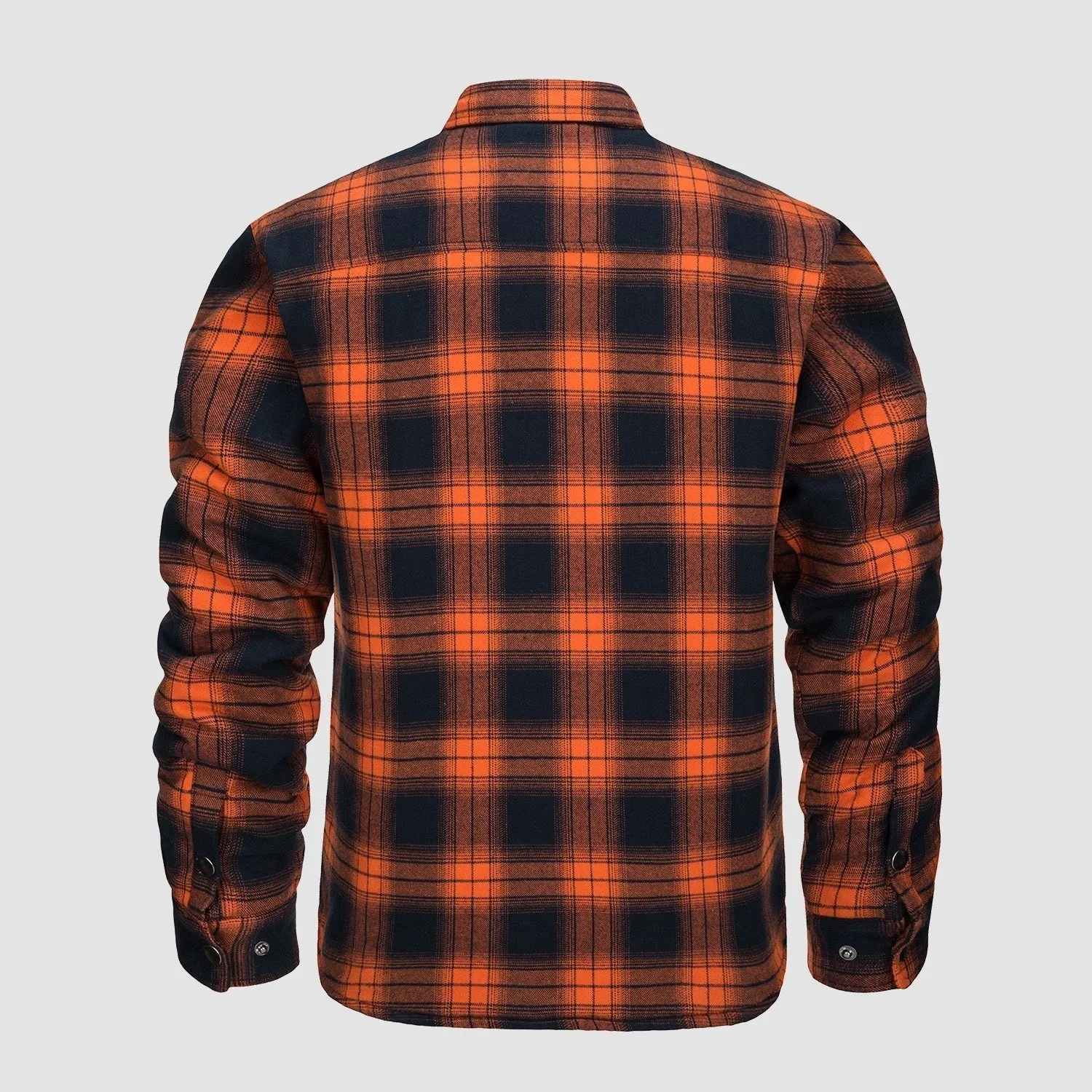 Versatile design checked bomber jacket