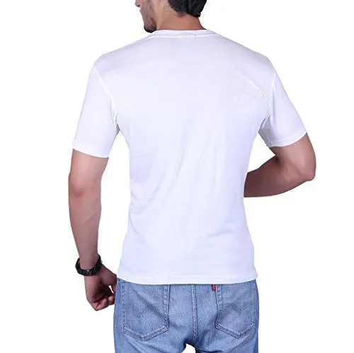 Vivid Bharti Men's Cotton T-Shirt (ri03_White_XX-Large)