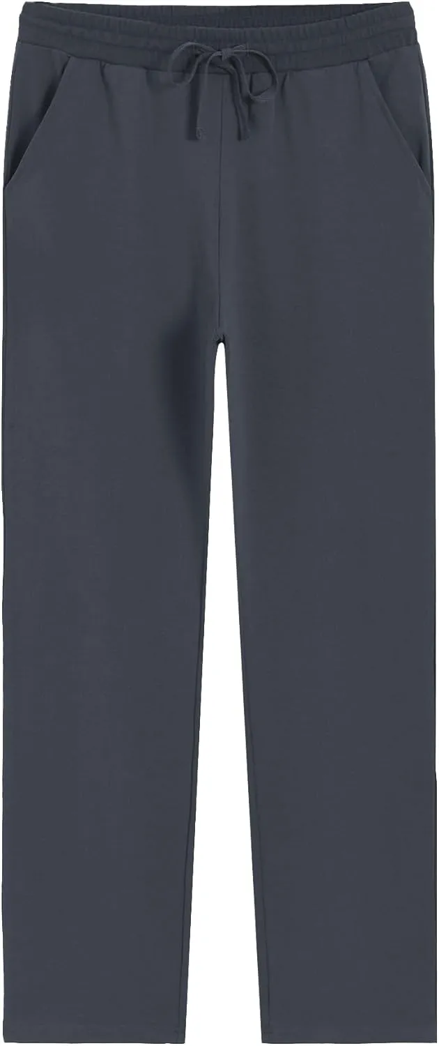 Weintee Men's 34" Inseam Tall Cotton Sweatpants with Pockets