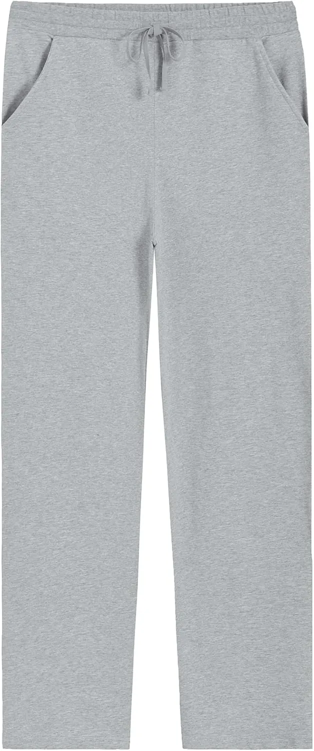 Weintee Men's 34" Inseam Tall Cotton Sweatpants with Pockets